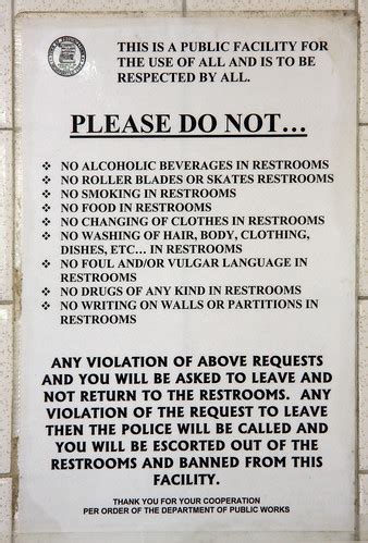 Restroom rules | Only in America... | Brian Snelson | Flickr