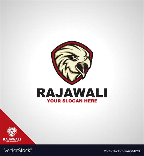 Rajawali - eagle shield logo template Royalty Free Vector