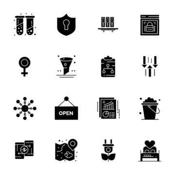 16 Vector Hd PNG Images, 16 Universal Business Icons Vector, Mobile ...