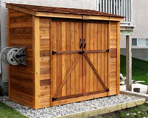 Outdoor Living Today 8 ft. W x 4 ft. D Double Door Cedar Wood Storage Shed & Reviews | Wayfair ...