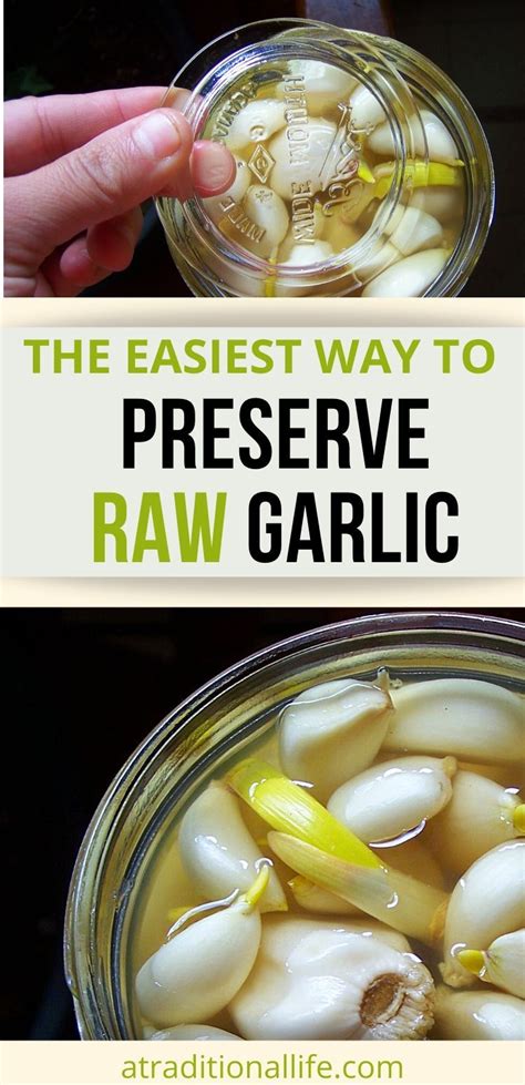 Preserving Raw Garlic Cloves at Home