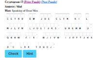 Free Cryptogram Puzzles - Solve Famous Quotes!