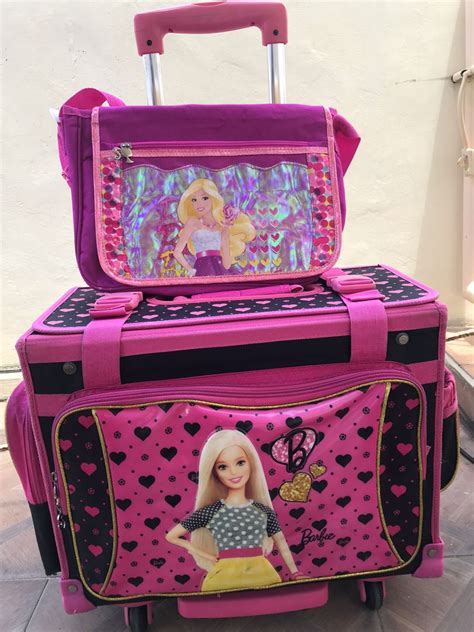 Barbie trolley bag and shoulder bag, Everything Else, Others on Carousell