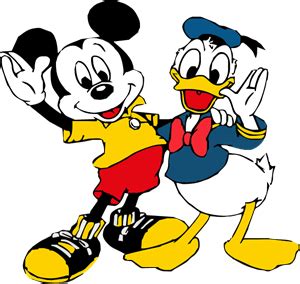 mickey mouse & donald duck Logo Vector (.EPS) Free Download