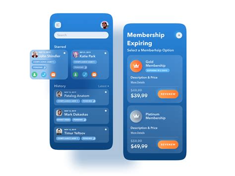 Membership screens in 2020 | User interface design, Interface design, User interface