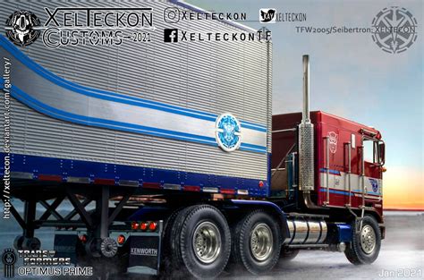 Optimus Prime Truck Custom model version 1 by xeltecon on DeviantArt