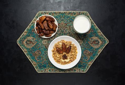 Arabic Muesli with Dates. Ramadan Food Stock Photo - Image of fruit ...