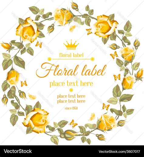 Rose frame Royalty Free Vector Image - VectorStock