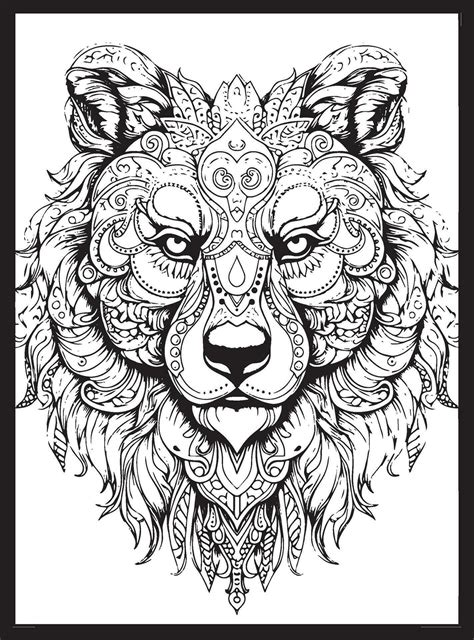 Animals Mandala Adult Coloring Pages 25867513 Vector Art at Vecteezy