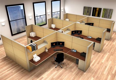 Office System Furniture - 8x8 Cubicle Workstations - Cubicle Systems