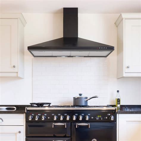 90cm Cooker Hood Black Free 7 Years Warranty