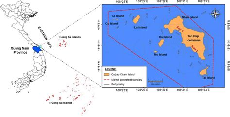 The map of study area—Cu Lao Cham Marine Protected Area in Quang Nam ...