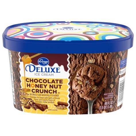 Kroger® Deluxe Chocolate Honey Nut Crunch Ice Cream Tub, 48 oz - Smith ...