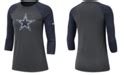Nike Women's Dallas Cowboys Logo Three-Quarter Sleeve T-Shirt - Macy's