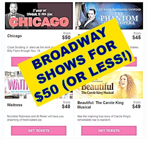 Here's 20 Popular Broadway Shows for $50 per Ticket (or Less)