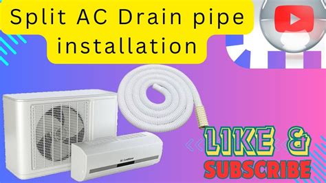 Split AC Drain pipe installation | Split AC Drain pipe fitting | Split ...