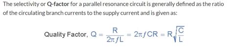 Parallel Resonance circuit Q factor formula Clarification - Electrical Engineering Stack Exchange