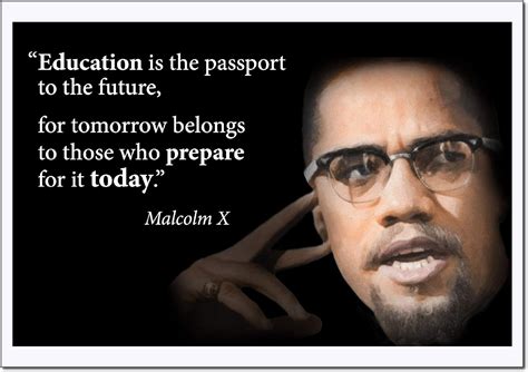 Amazon.com: Motivational Malcolm X Quote Poster Large (Education is The ...