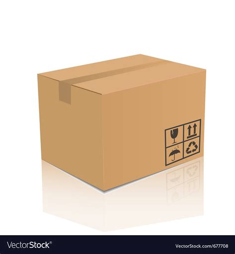 Cardboard box Royalty Free Vector Image - VectorStock