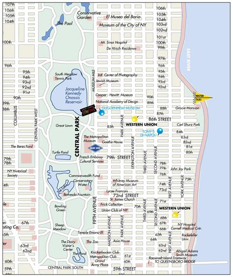 Upper East Side map - Ontheworldmap.com