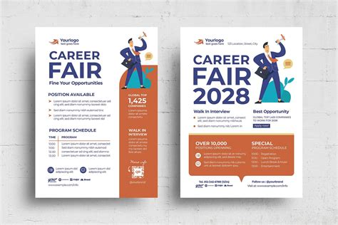 Job Fair Recruitment Flyer Template [PSD, AI, Vector] - BrandPacks