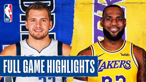 MAVERICKS at LAKERS | FULL GAME HIGHLIGHTS | December 1, 2019 - YouTube