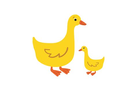 Mom and Baby Ducks Arquivo de Corte SVG por Creative Fabrica Crafts · Creative Fabrica