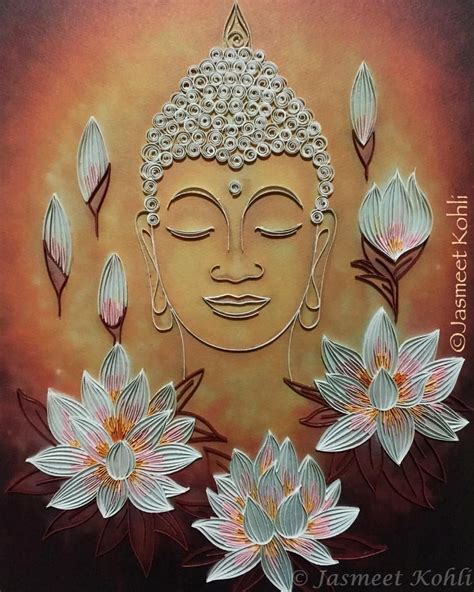 Another Buddha that I did a couple of years ago. Paper quilling. #buddha #quilling # ...