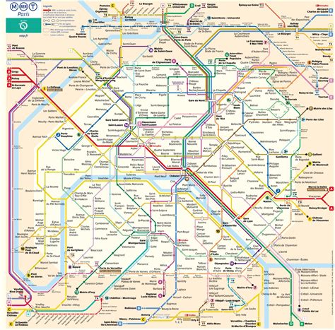 Paris Metro Map Printable