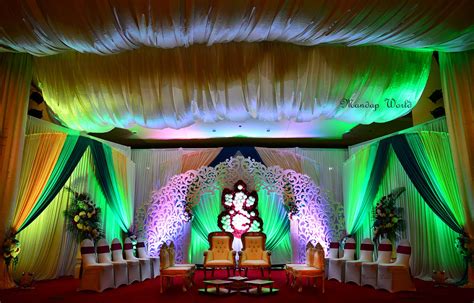 Wedding Decor, Ganesh and Florals by Mandap World | Home flower decor, Mandap, Mehndi decor