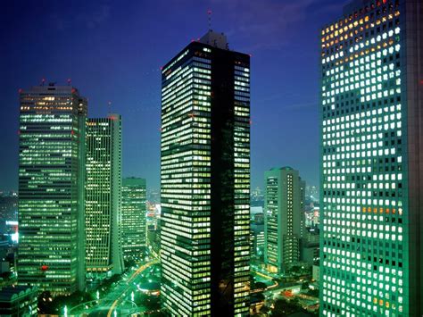 Wallpaper : Tokyo, Japan, skyscrapers, top view, night 1600x1200 ...