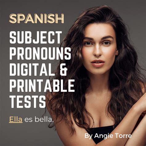 Spanish Subject Pronouns Tests Printable, Digital Google Slides, Autocorrecting - Best ...