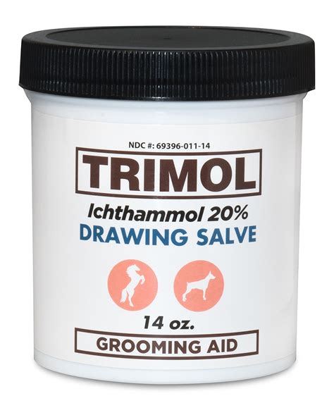 Buy TRIMOL Ichthammol 20% Drawing Salve Grooming Aid, 14 oz, Soothing ...