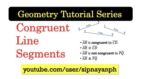 Geometry 1.02 Congruent Line Segments [English subtitles] - YouTube