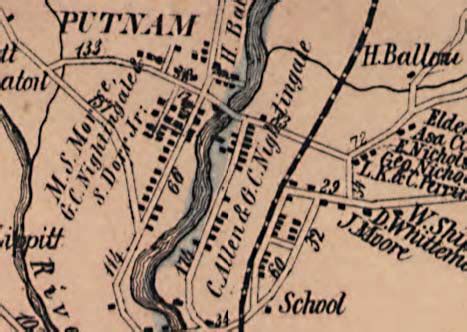 Map of Windham County, CT 1856