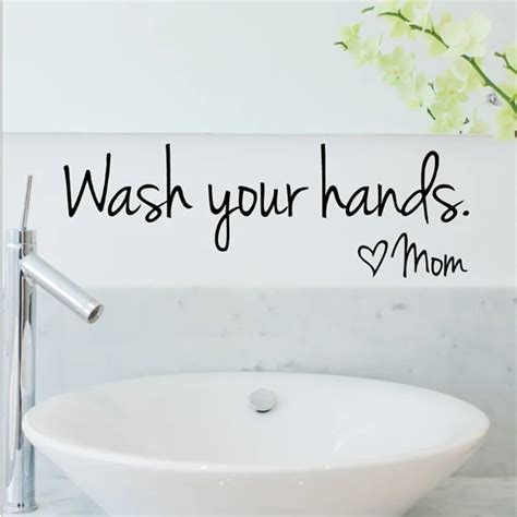 Bathroom Toilet Bathroom Wall Stickers Waterproof Art Vinyl Decal ...