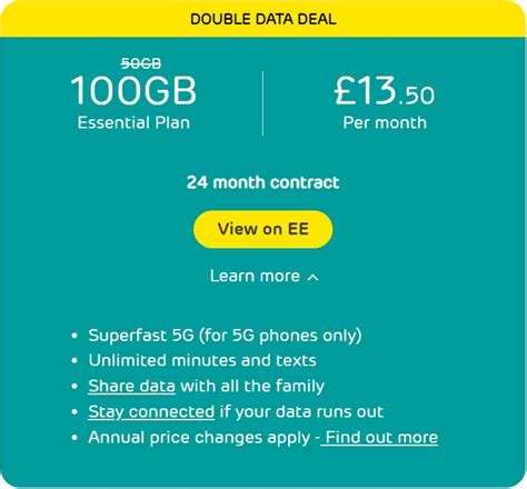 EE SIM Only Deals - 100GB Data Now Just £13.50 a month - Phones LTD