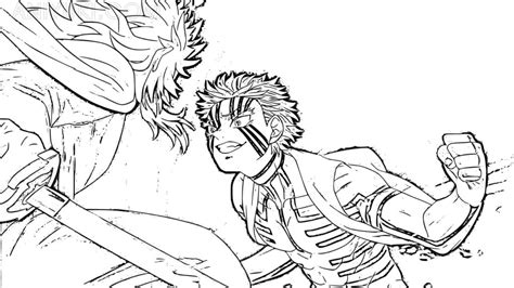 Rengoku Against Akaza In The Manga Demon Slayer Coloring Page [Printable]