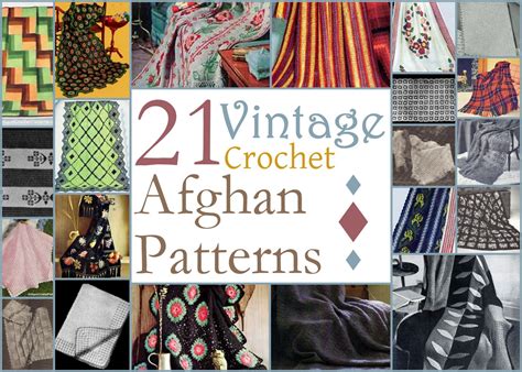 30 Vintage Crochet Afghan Patterns | AllFreeCrochetAfghanPatterns.com