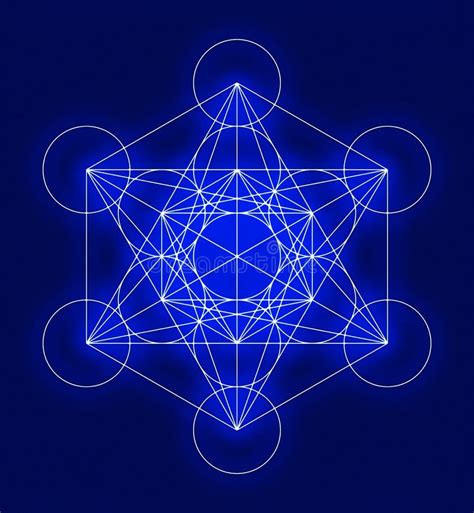 Metatron s Cube Symbol stock illustration. Illustration of energy - 79389361