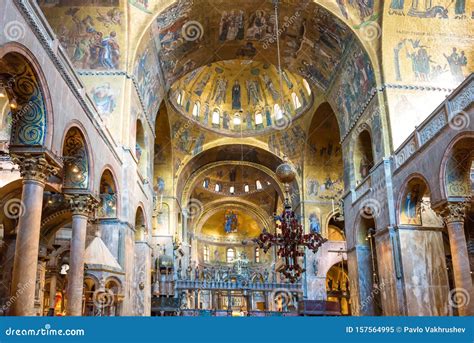 Interior of Saint Mark`s Basilica in Venice Stock Image - Image of gold ...