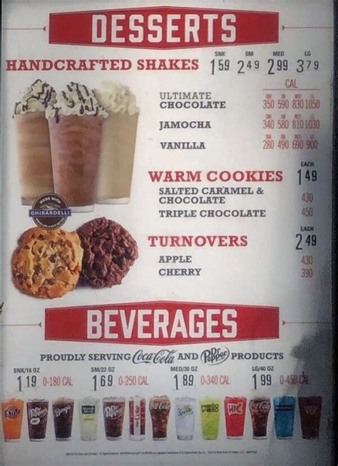 Arby’s menu – SLC menu