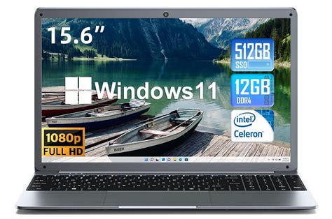 SGIN 15.6 Inch Laptop Windows 11 Laptops 12GB DDR4 512GB SSD (TF 512GB ...