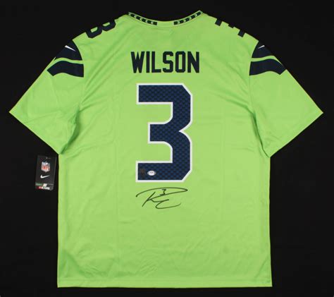 Russell Wilson Signed Seahawks Jersey (PSA COA & Wilson Hologram ...