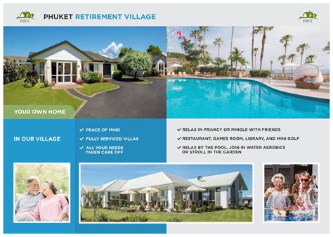 Phuket Retirement Village Brochure June 2020 | Graphic Design and Web Design Studio in Rawai, Phuket