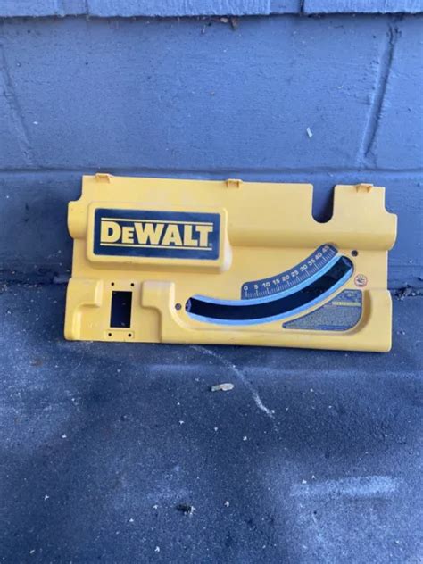 DEWALT DWE7480 10” Table Saw Front Panel With Degrees And Metal Plate ...