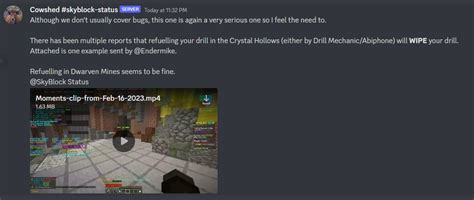 PSA: DO NOT REFUEL YOUR DRILLS RIGHT NOW | Hypixel Forums