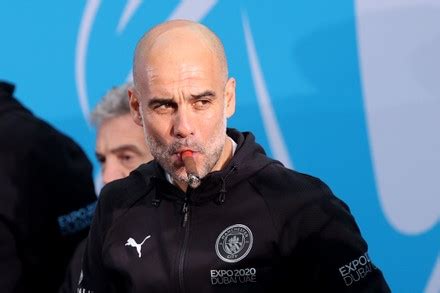 Manchester City Manager Josep Guardiola Smokes Editorial Stock Photo ...