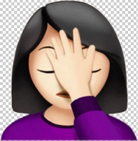 IPhone Emoji Facepalm Emoticon PNG, Clipart, Arm, Beauty, Black Hair ...