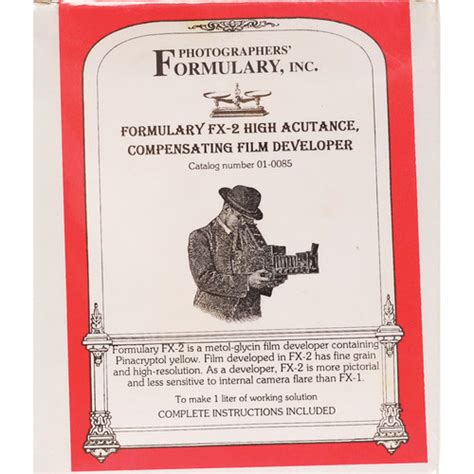 Photographers' Formulary FX-2 High Acutance Film 01-0085 B&H